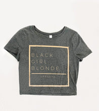 Load image into Gallery viewer, Black Girl Blonde Crop Tee
